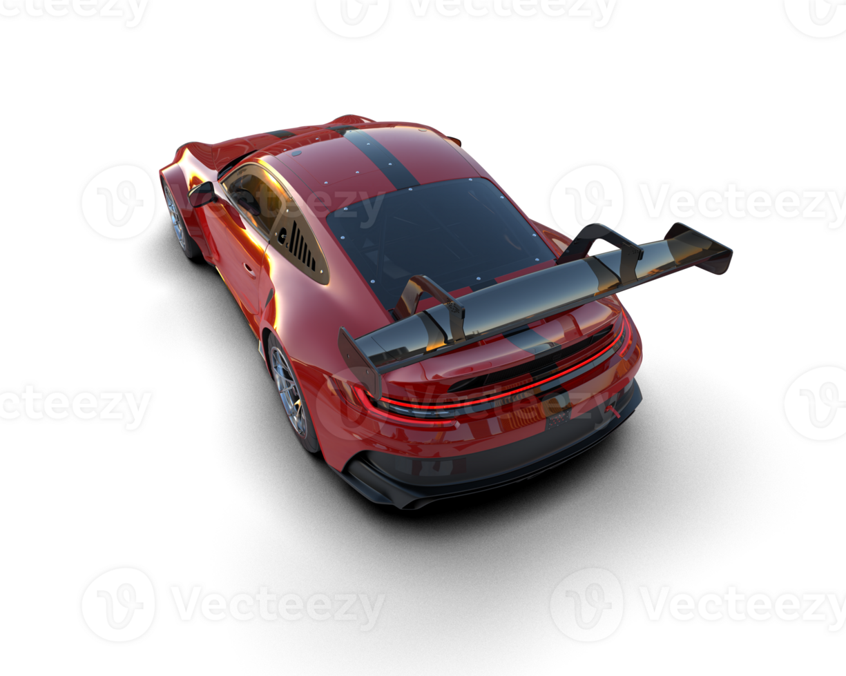 Realistic sport car isolated on background. 3d rendering - illustration png