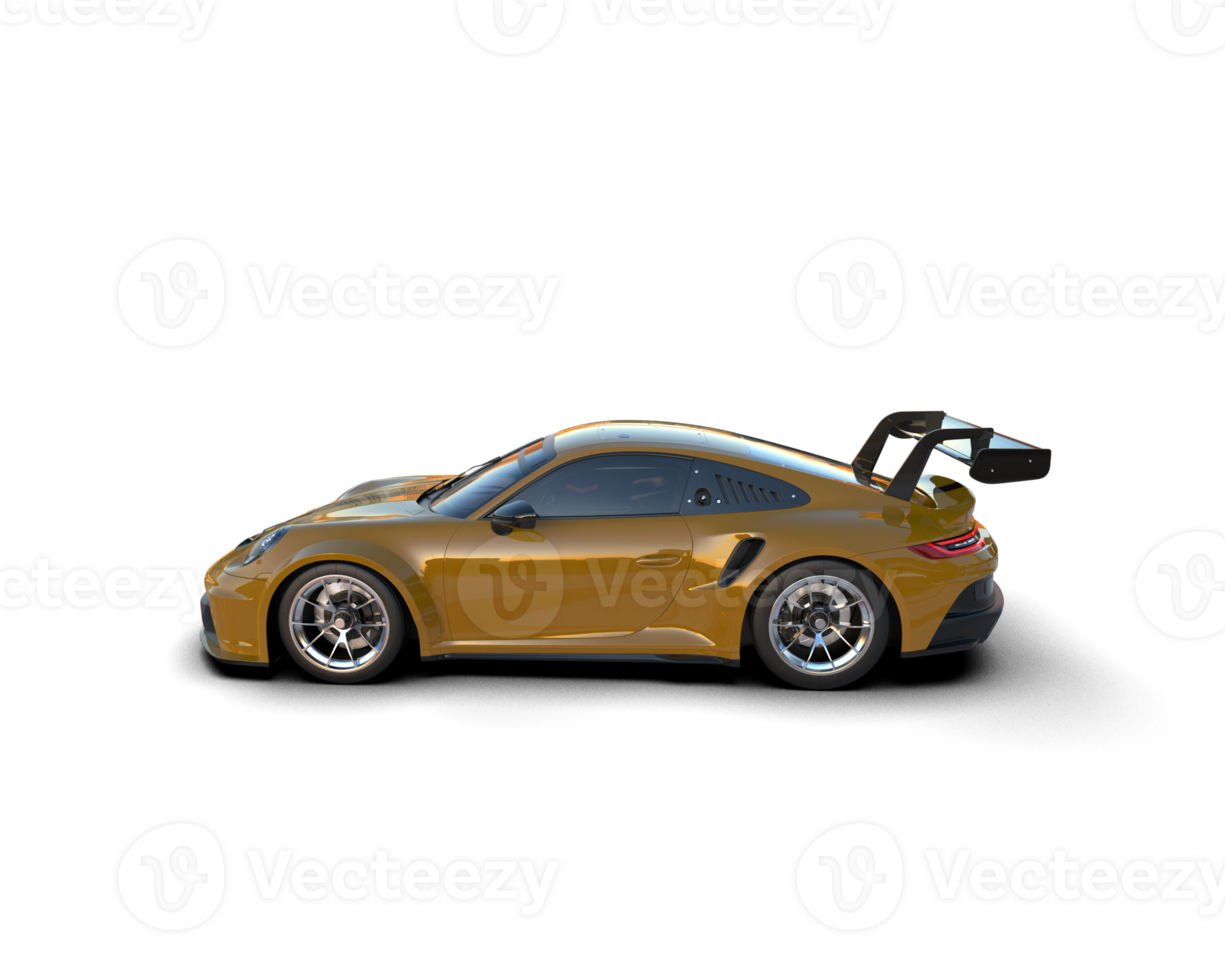 Realistic sport car isolated on background. 3d rendering - illustration png