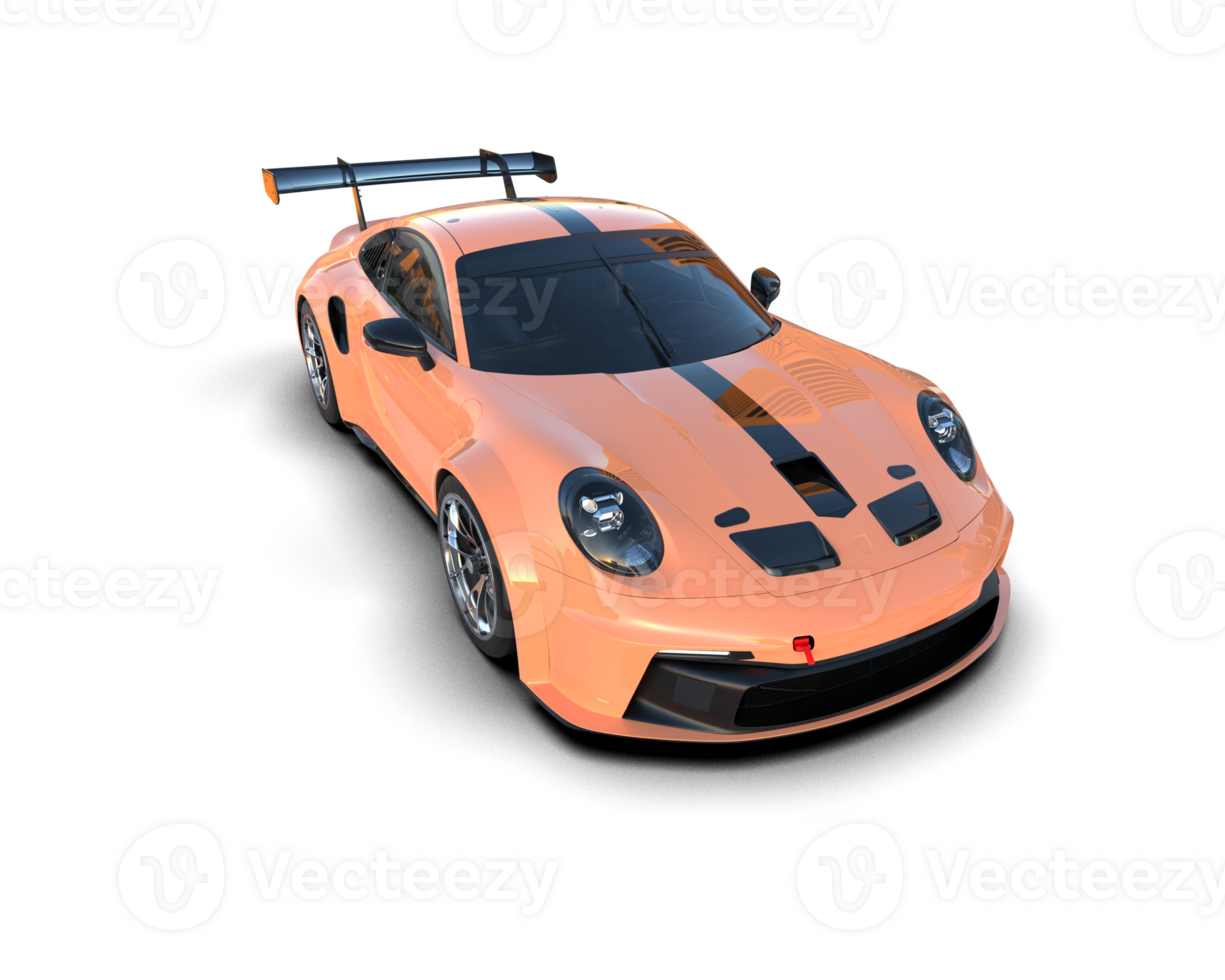 Realistic sport car isolated on background. 3d rendering - illustration png