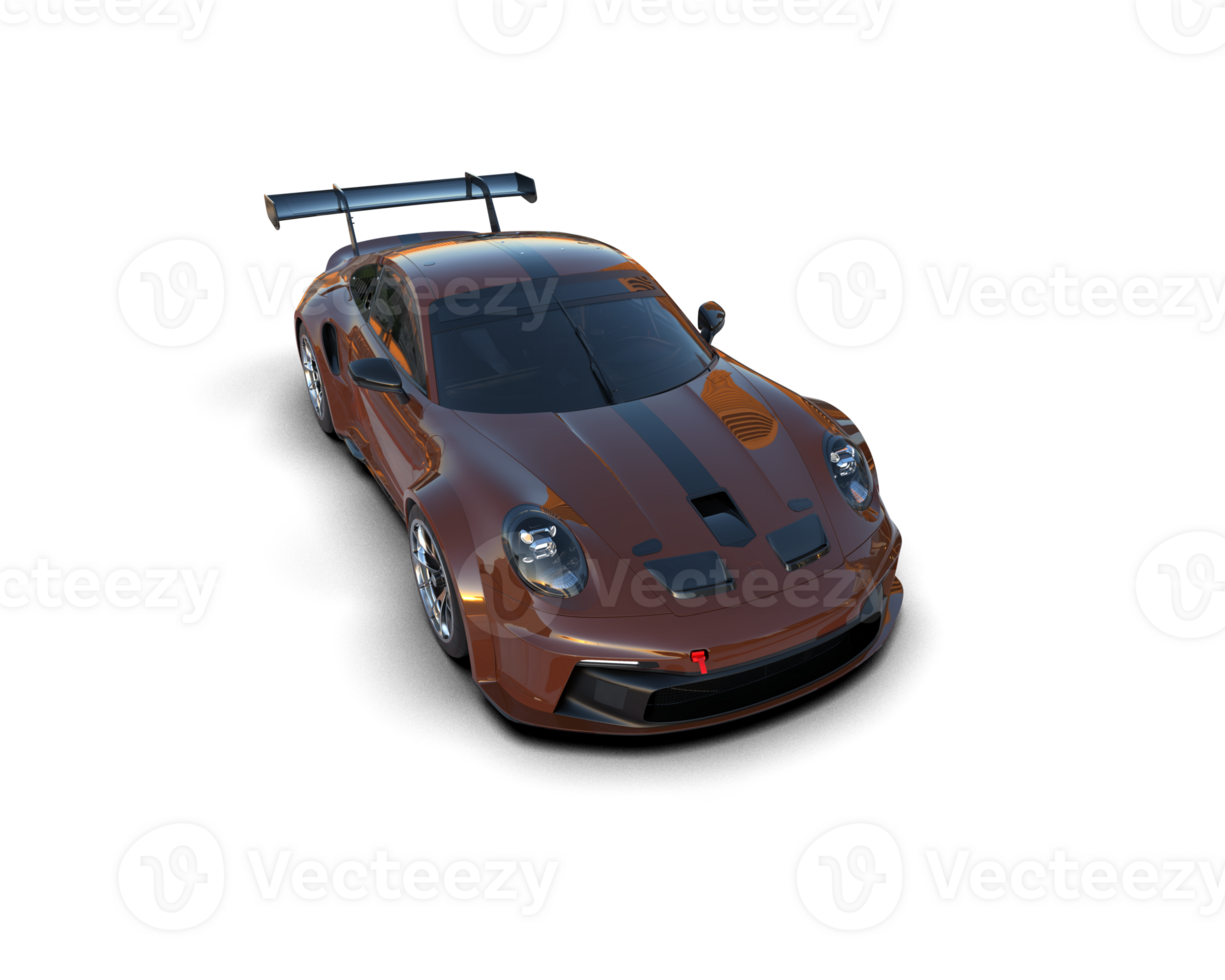 Realistic sport car isolated on background. 3d rendering - illustration png