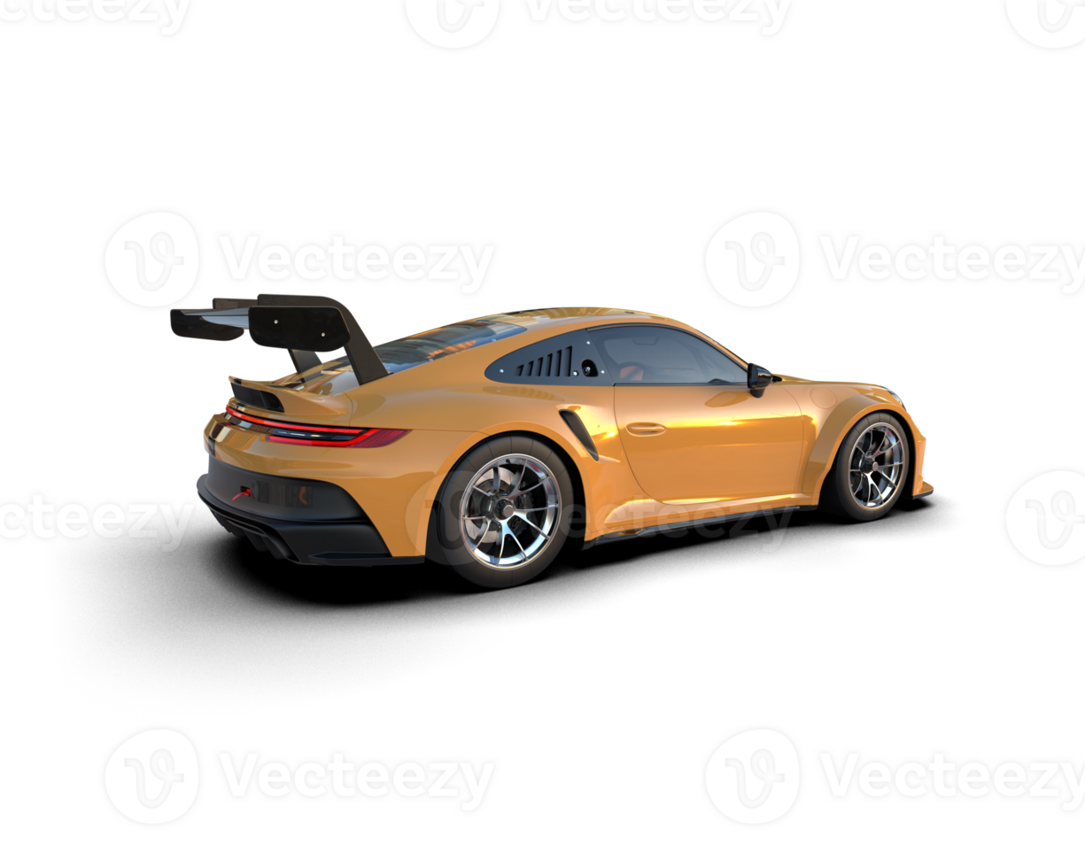Realistic sport car isolated on background. 3d rendering - illustration png
