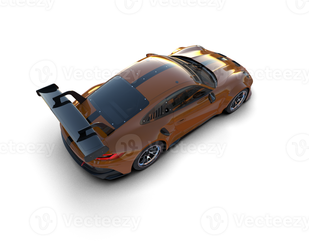 Realistic sport car isolated on background. 3d rendering - illustration png