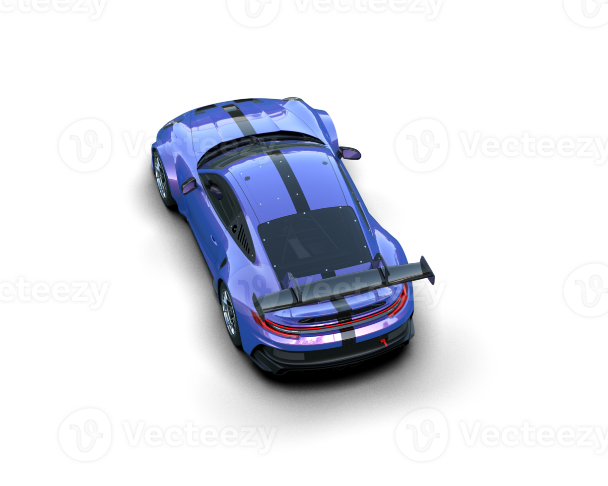 Realistic sport car isolated on background. 3d rendering - illustration png