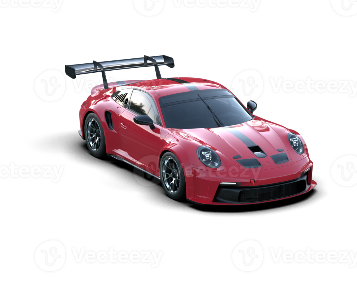 Realistic sport car isolated on background. 3d rendering - illustration png