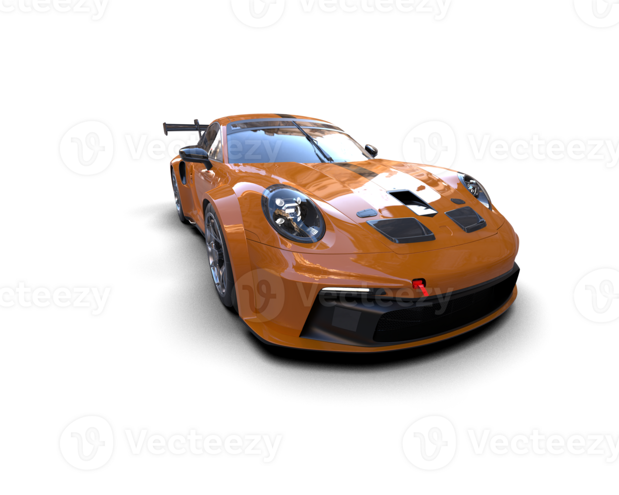 Realistic sport car isolated on background. 3d rendering - illustration png