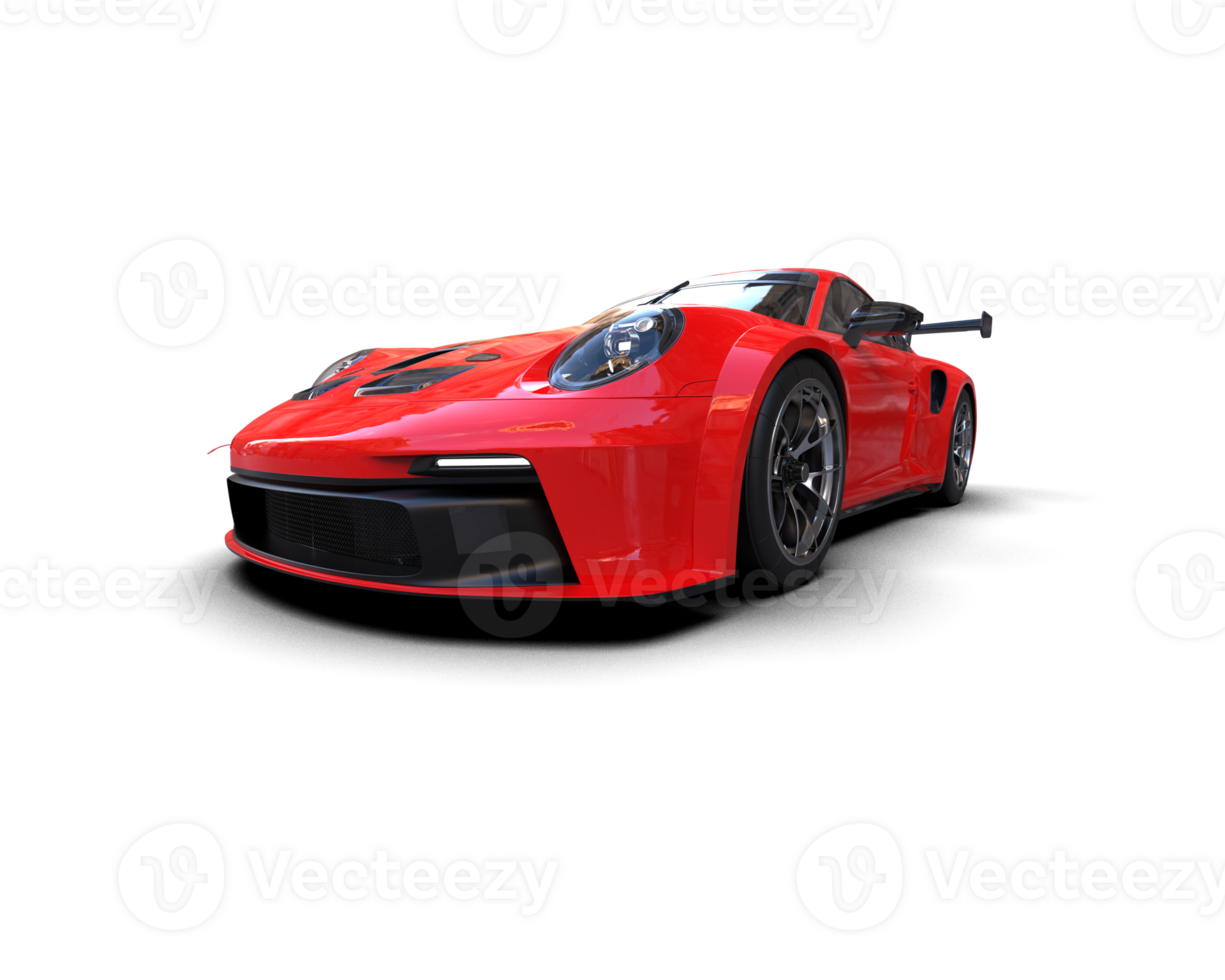 Realistic sport car isolated on background. 3d rendering - illustration png