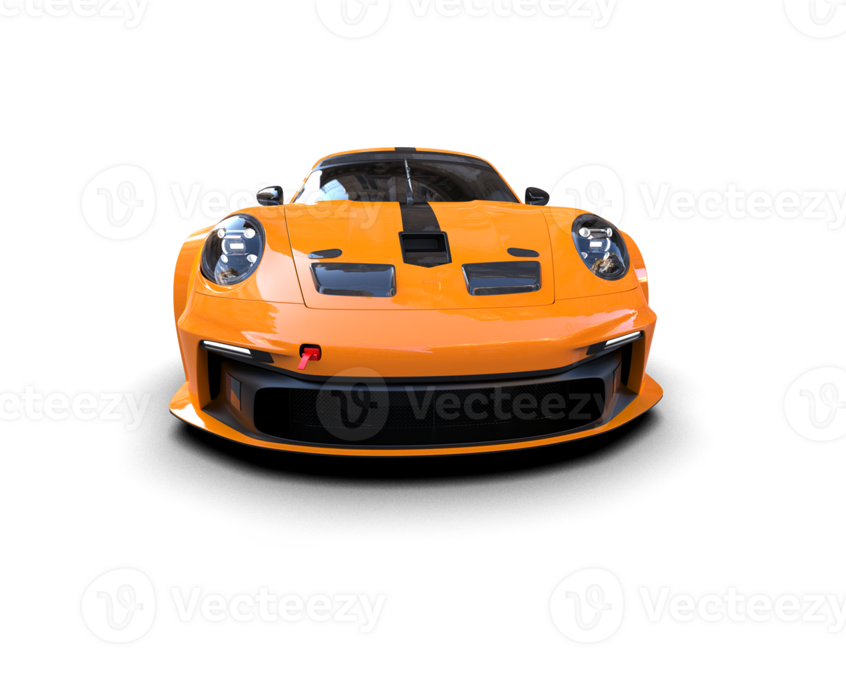 Realistic sport car isolated on background. 3d rendering - illustration png