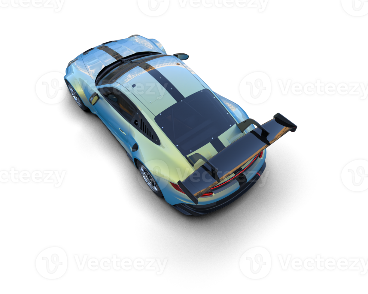 Realistic sport car isolated on background. 3d rendering - illustration png