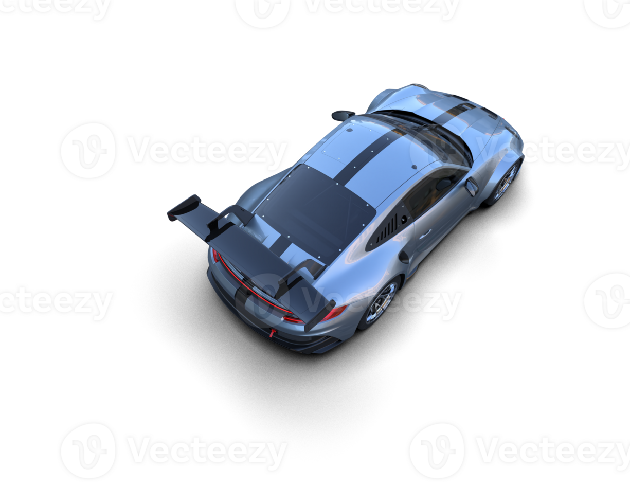 Realistic sport car isolated on background. 3d rendering - illustration png