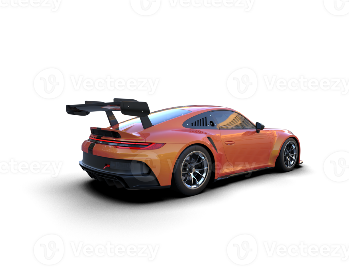 Realistic sport car isolated on background. 3d rendering - illustration png