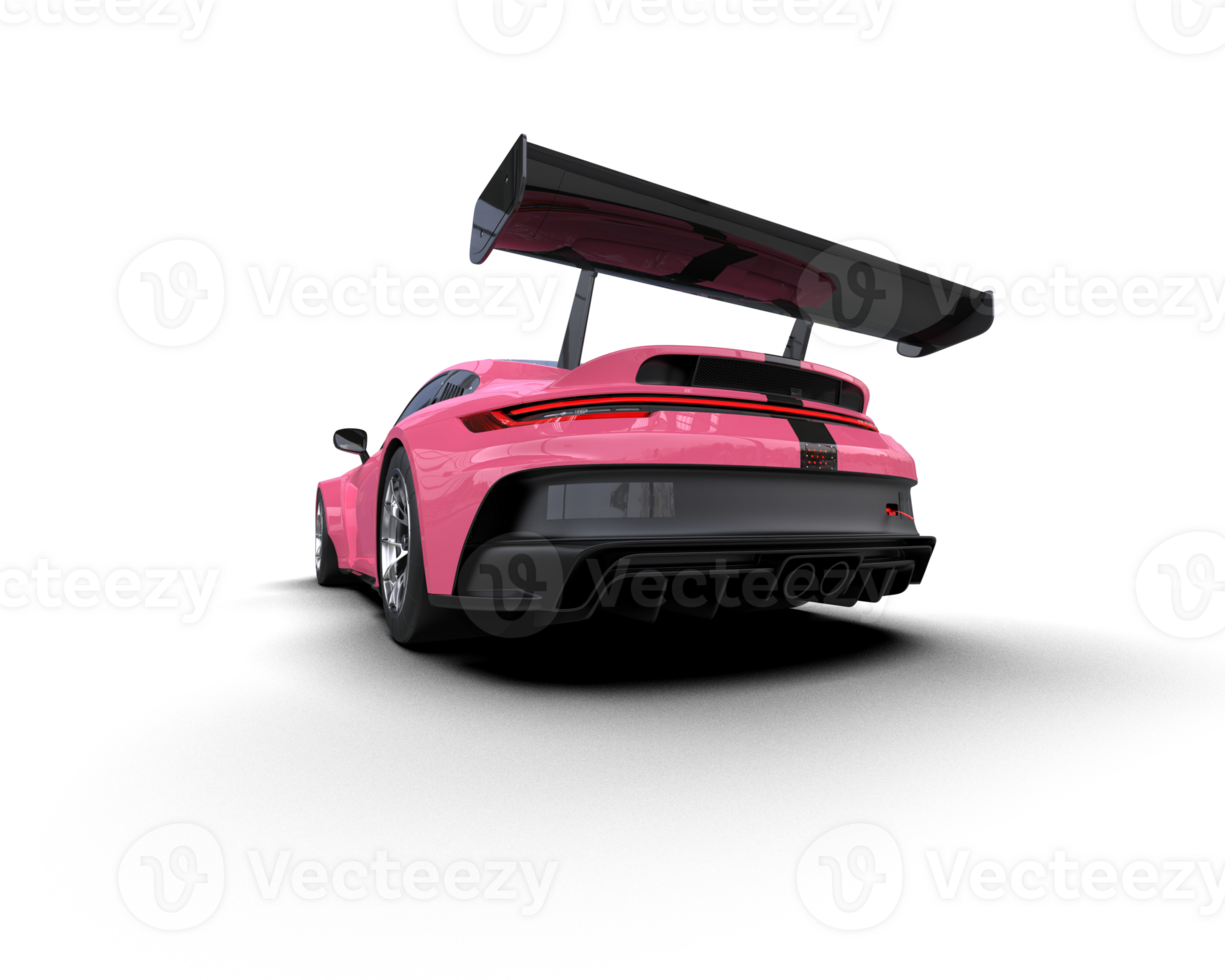 Realistic sport car isolated on background. 3d rendering - illustration png