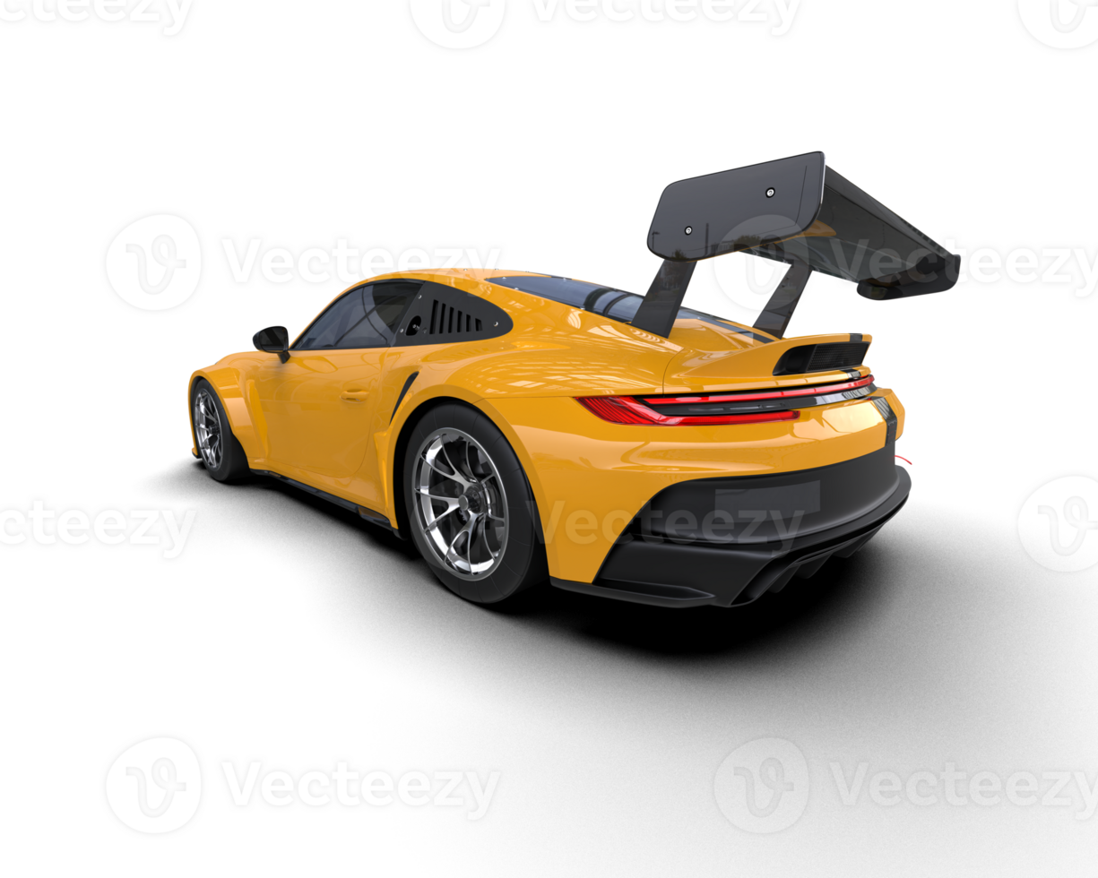 Realistic sport car isolated on background. 3d rendering - illustration png