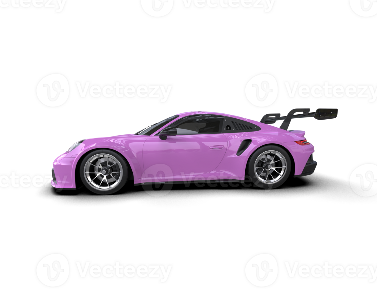 Realistic sport car isolated on background. 3d rendering - illustration png
