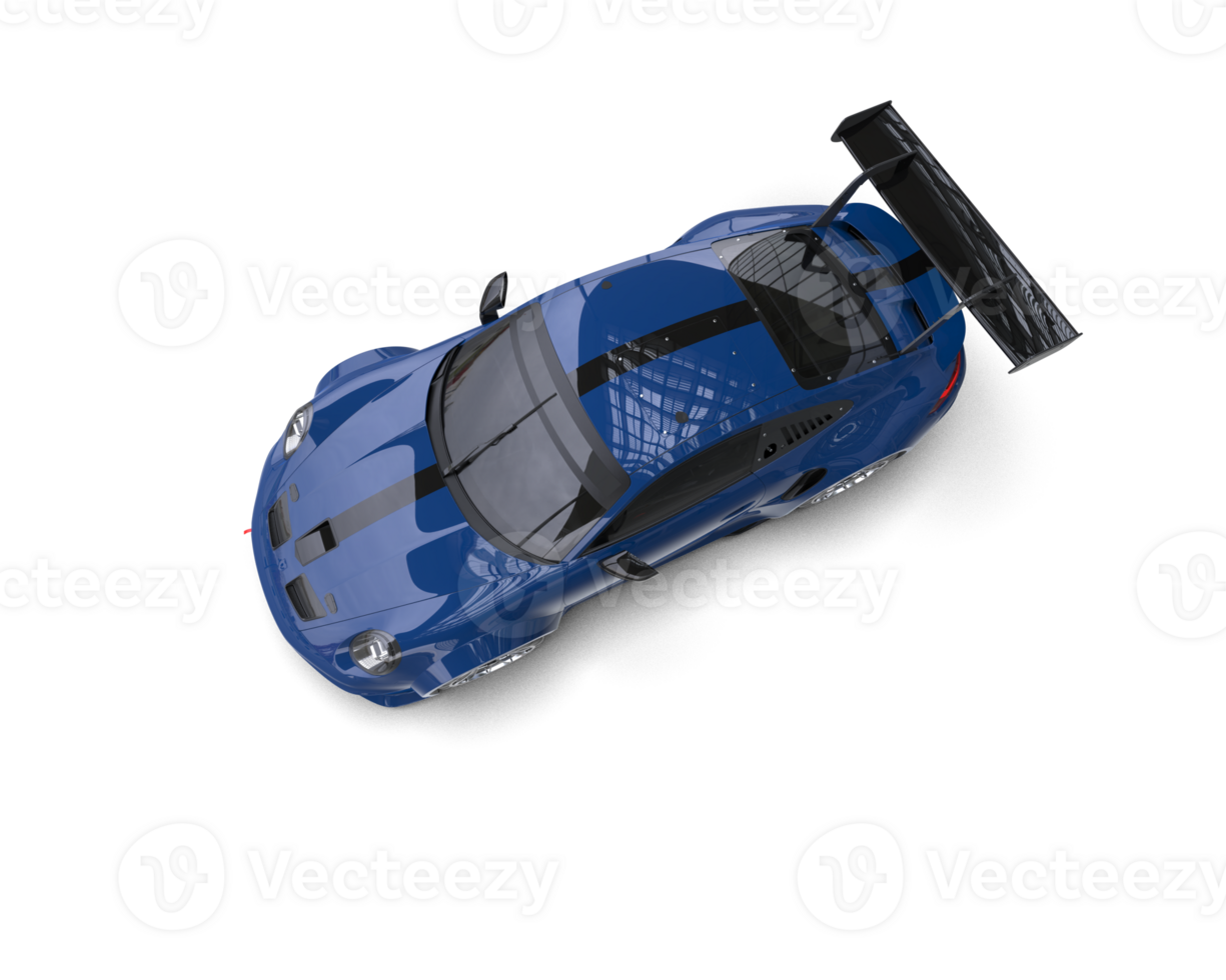 Realistic sport car isolated on background. 3d rendering - illustration png