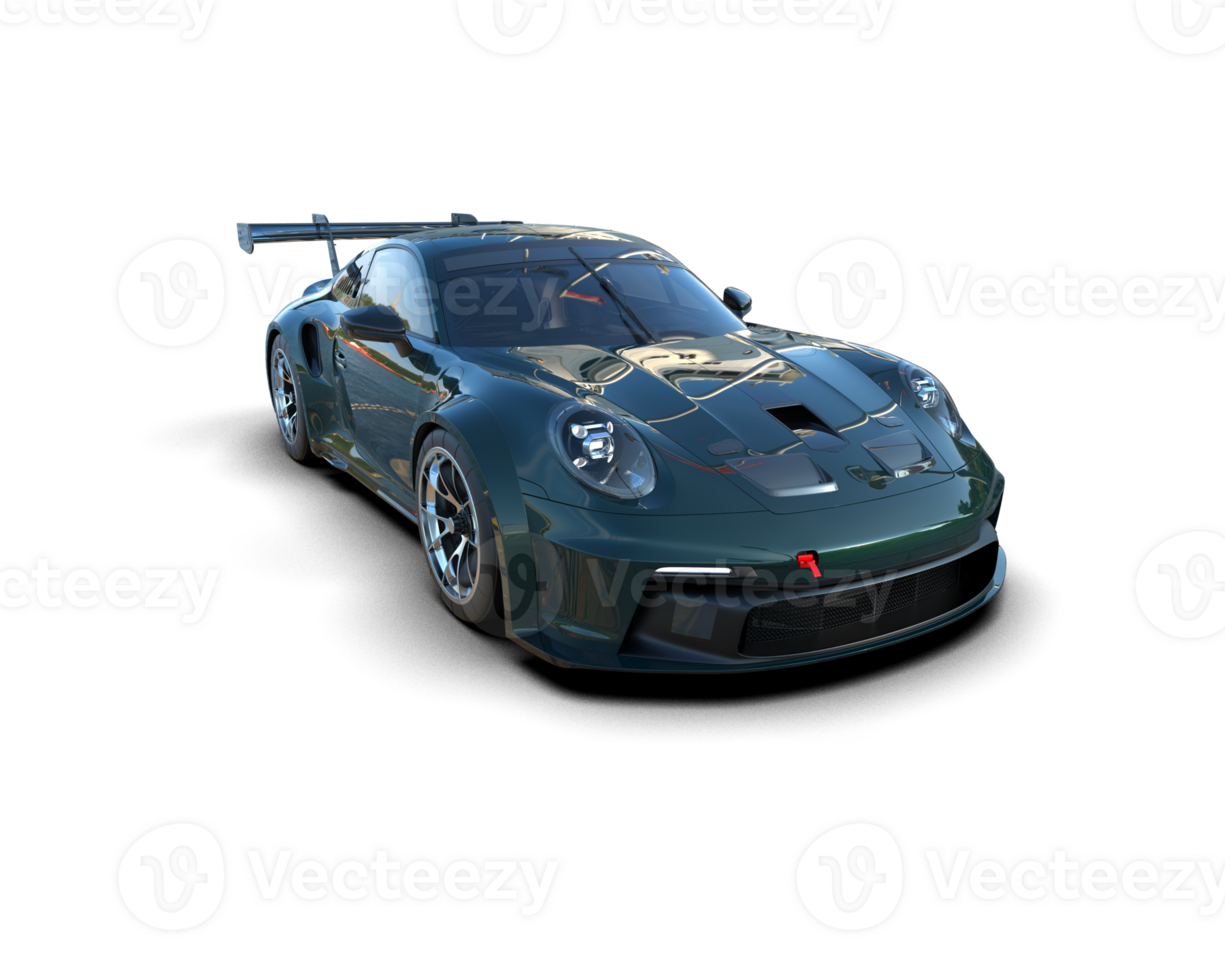 Realistic sport car isolated on background. 3d rendering - illustration png