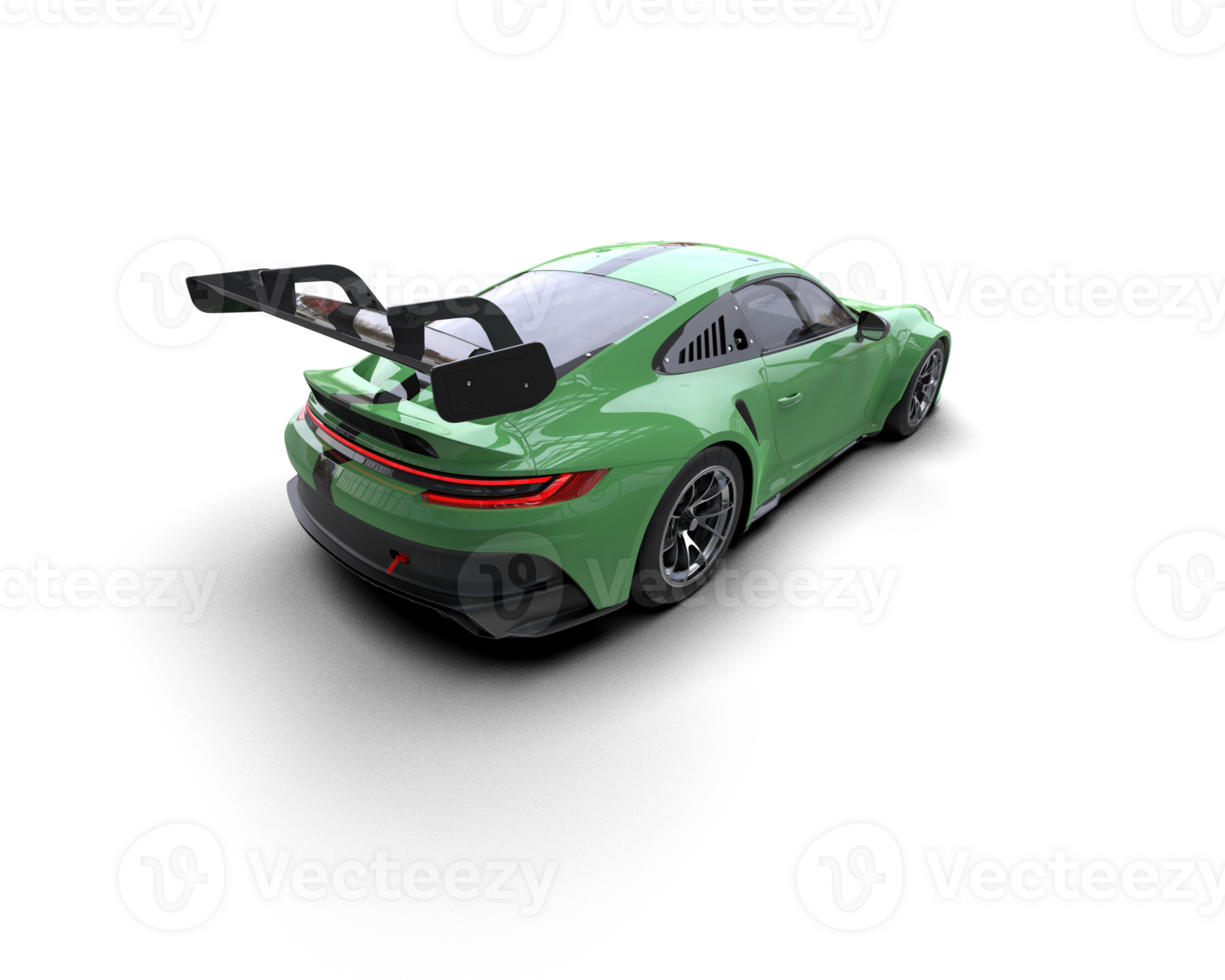Realistic sport car isolated on background. 3d rendering - illustration png