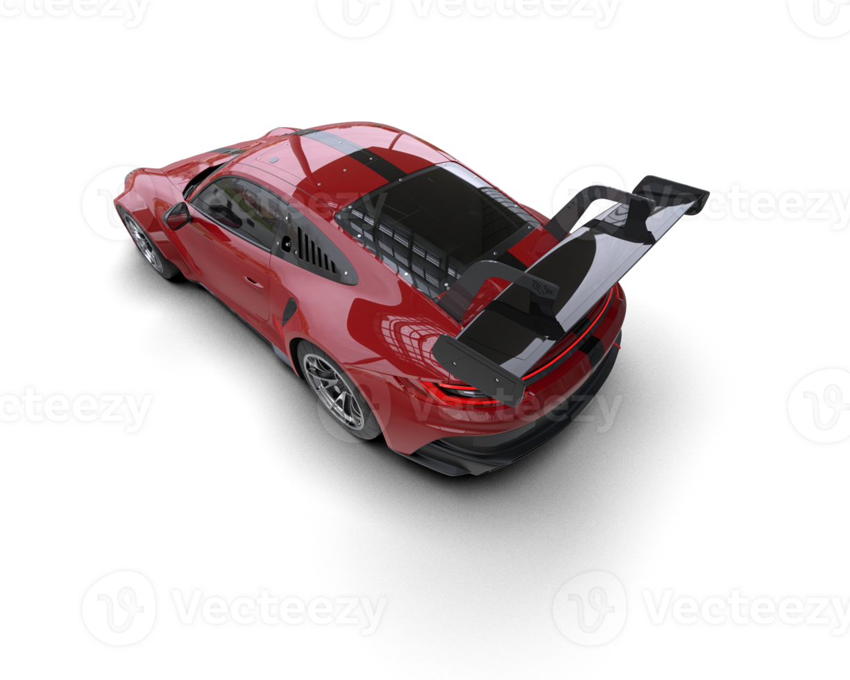 Realistic sport car isolated on background. 3d rendering - illustration png