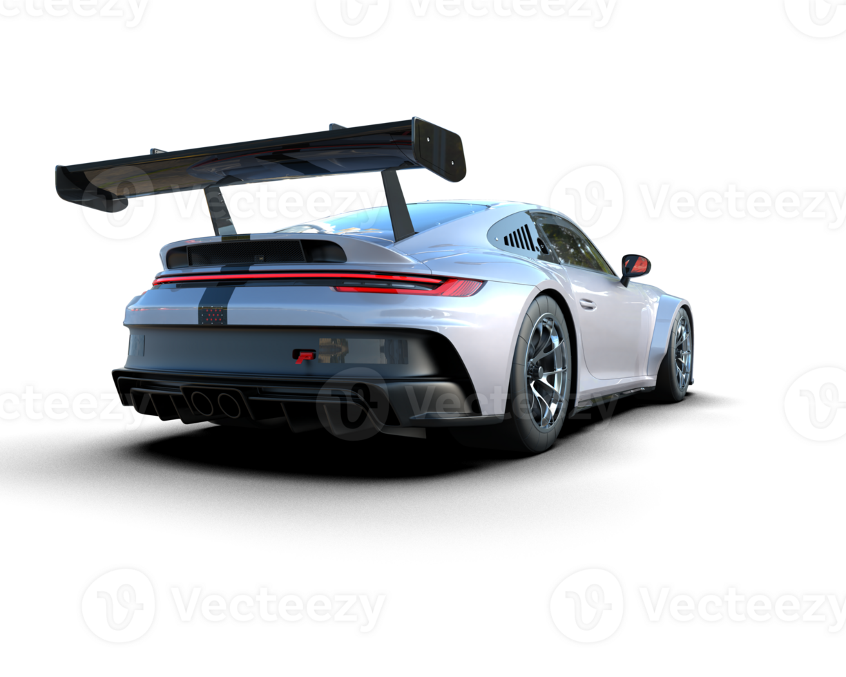 Realistic sport car isolated on background. 3d rendering - illustration png
