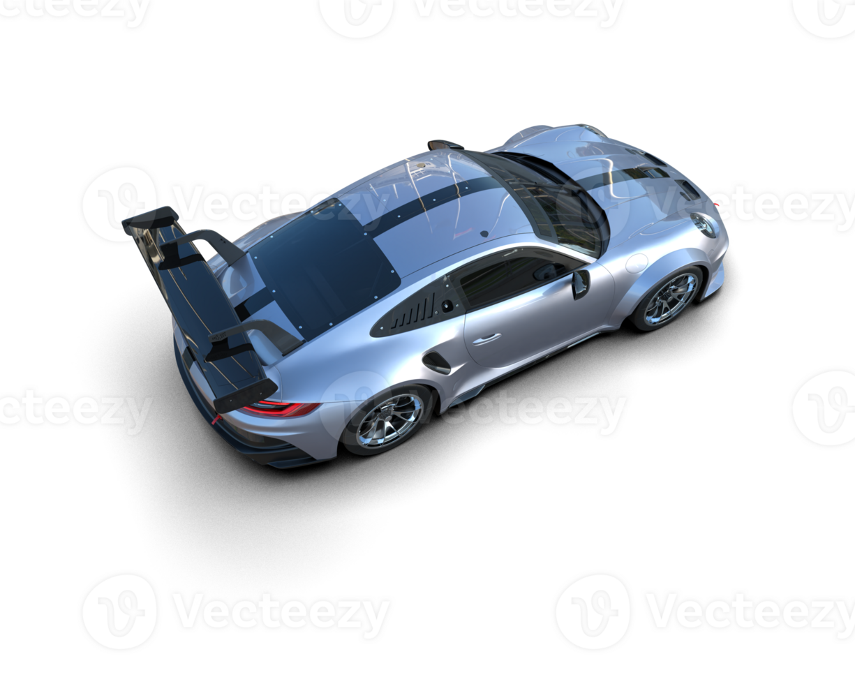 Realistic sport car isolated on background. 3d rendering - illustration png