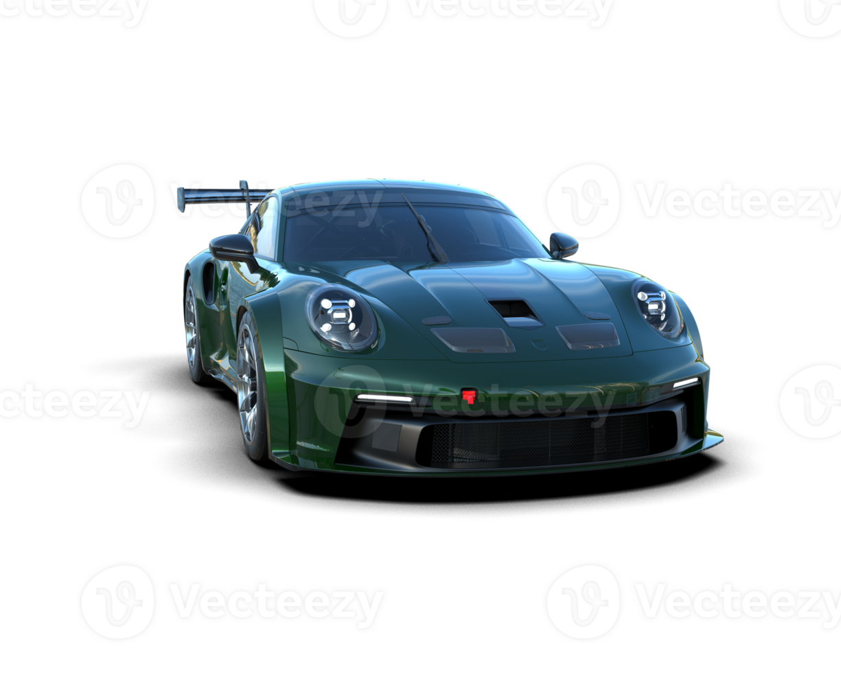 Realistic sport car isolated on background. 3d rendering - illustration png