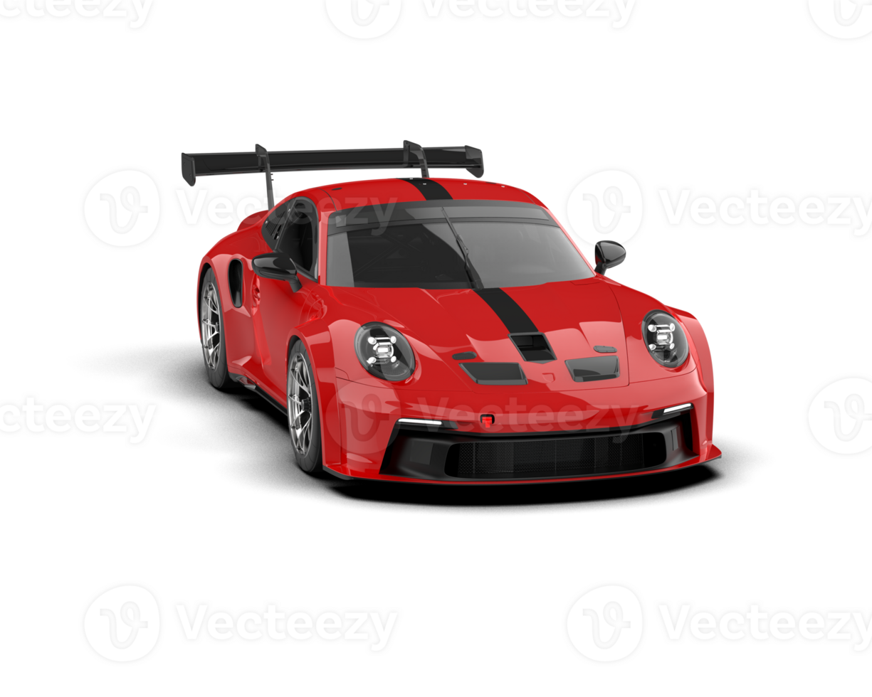 Realistic sport car isolated on background. 3d rendering - illustration png