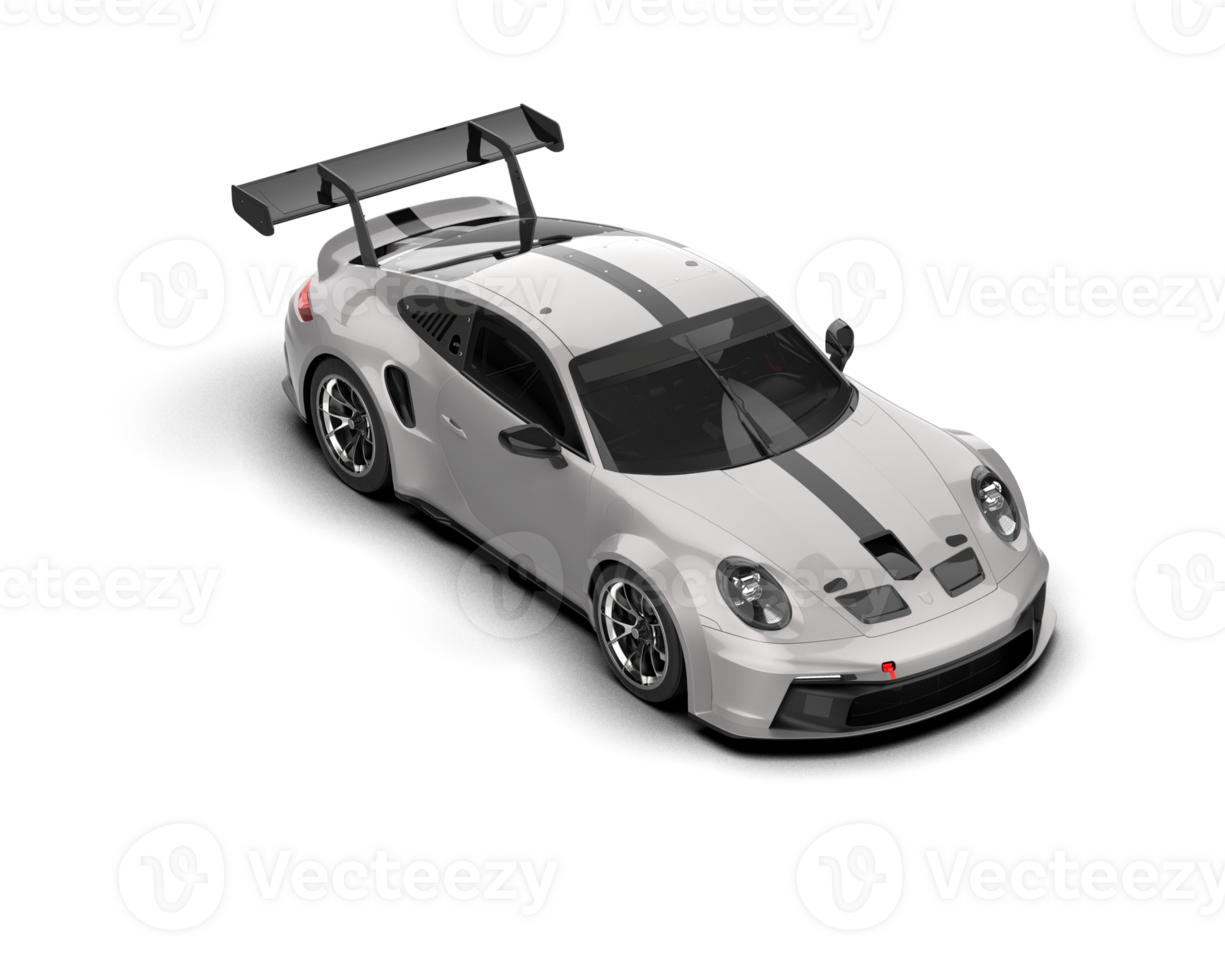 Realistic sport car isolated on background. 3d rendering - illustration png
