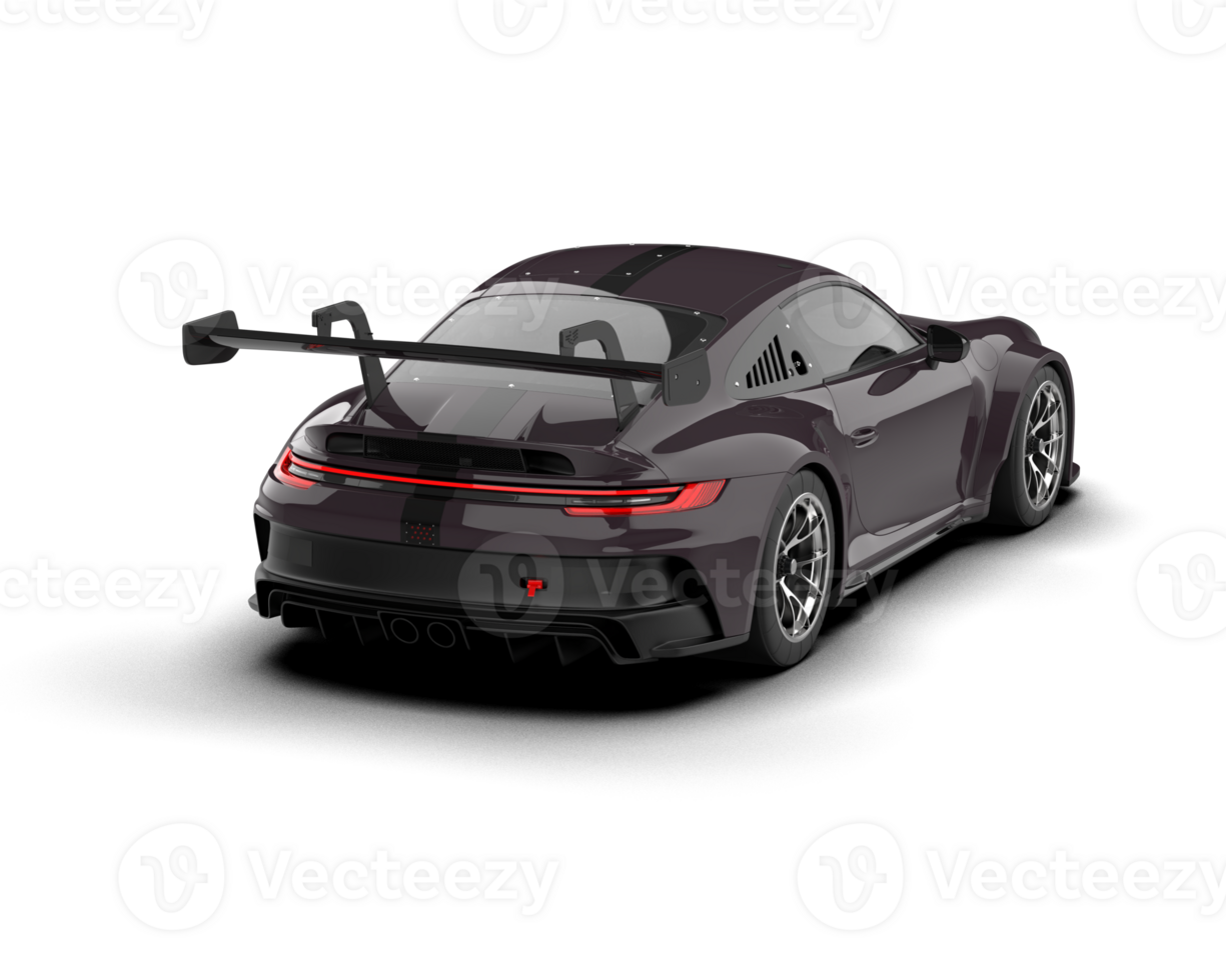 Realistic sport car isolated on background. 3d rendering - illustration png