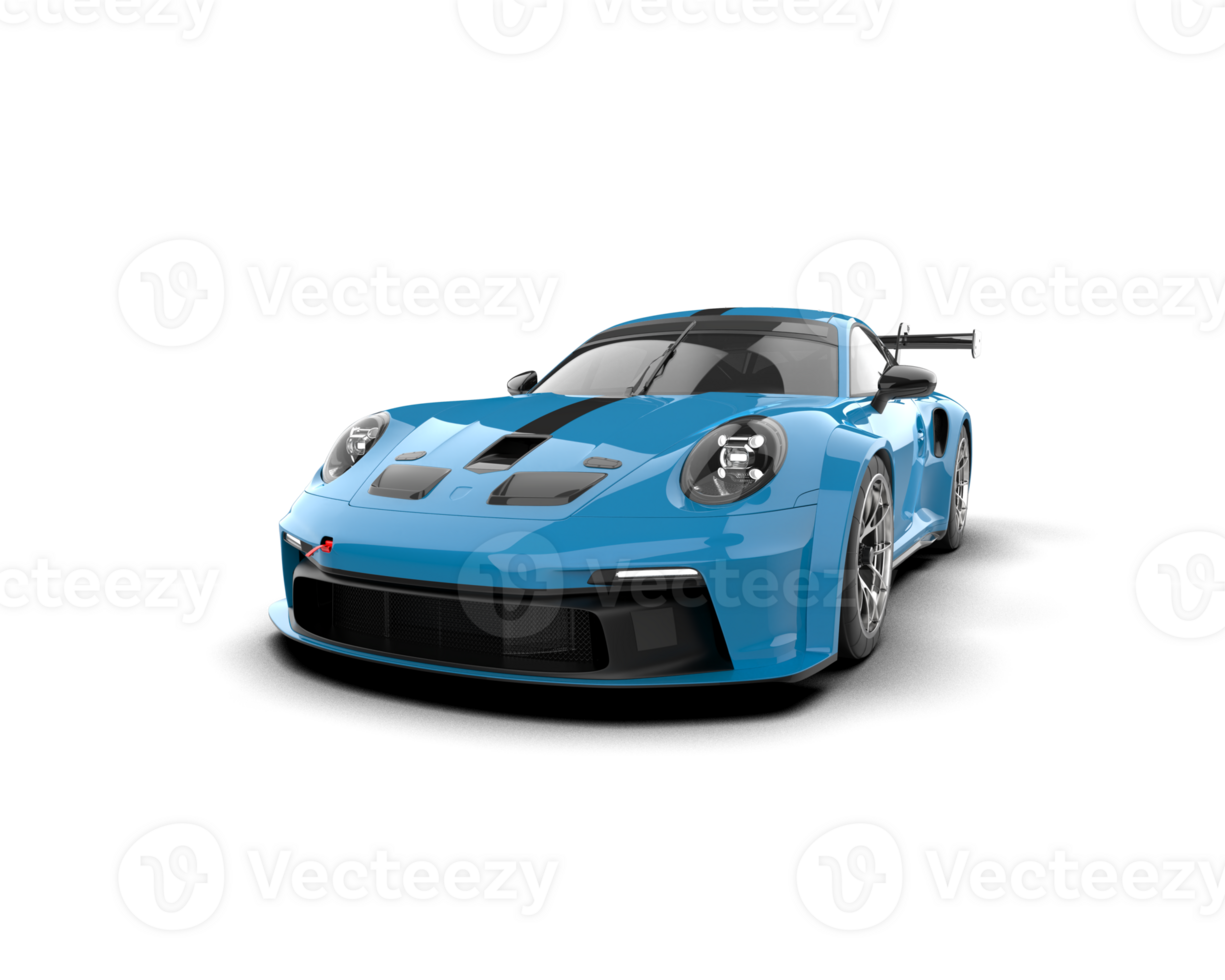 Realistic sport car isolated on background. 3d rendering - illustration png