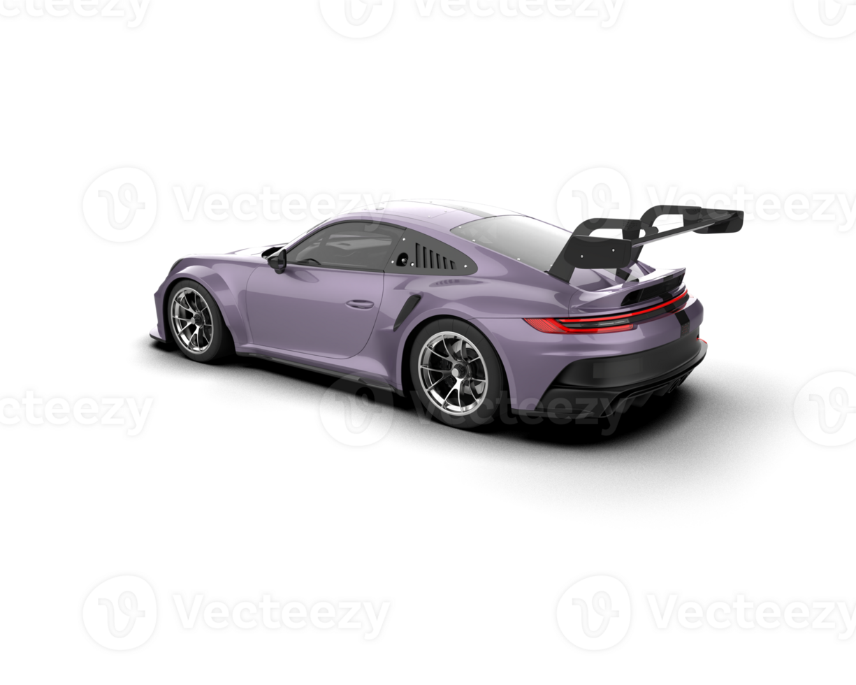 Realistic sport car isolated on background. 3d rendering - illustration png