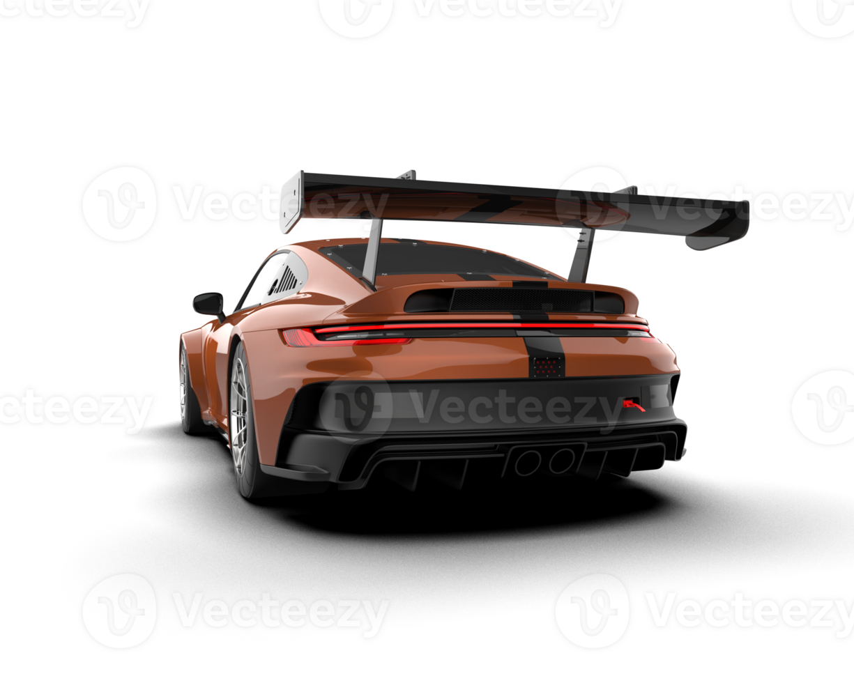 Realistic sport car isolated on background. 3d rendering - illustration png