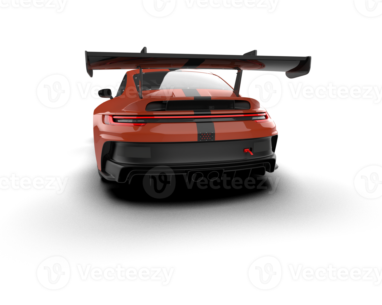 Realistic sport car isolated on background. 3d rendering - illustration png