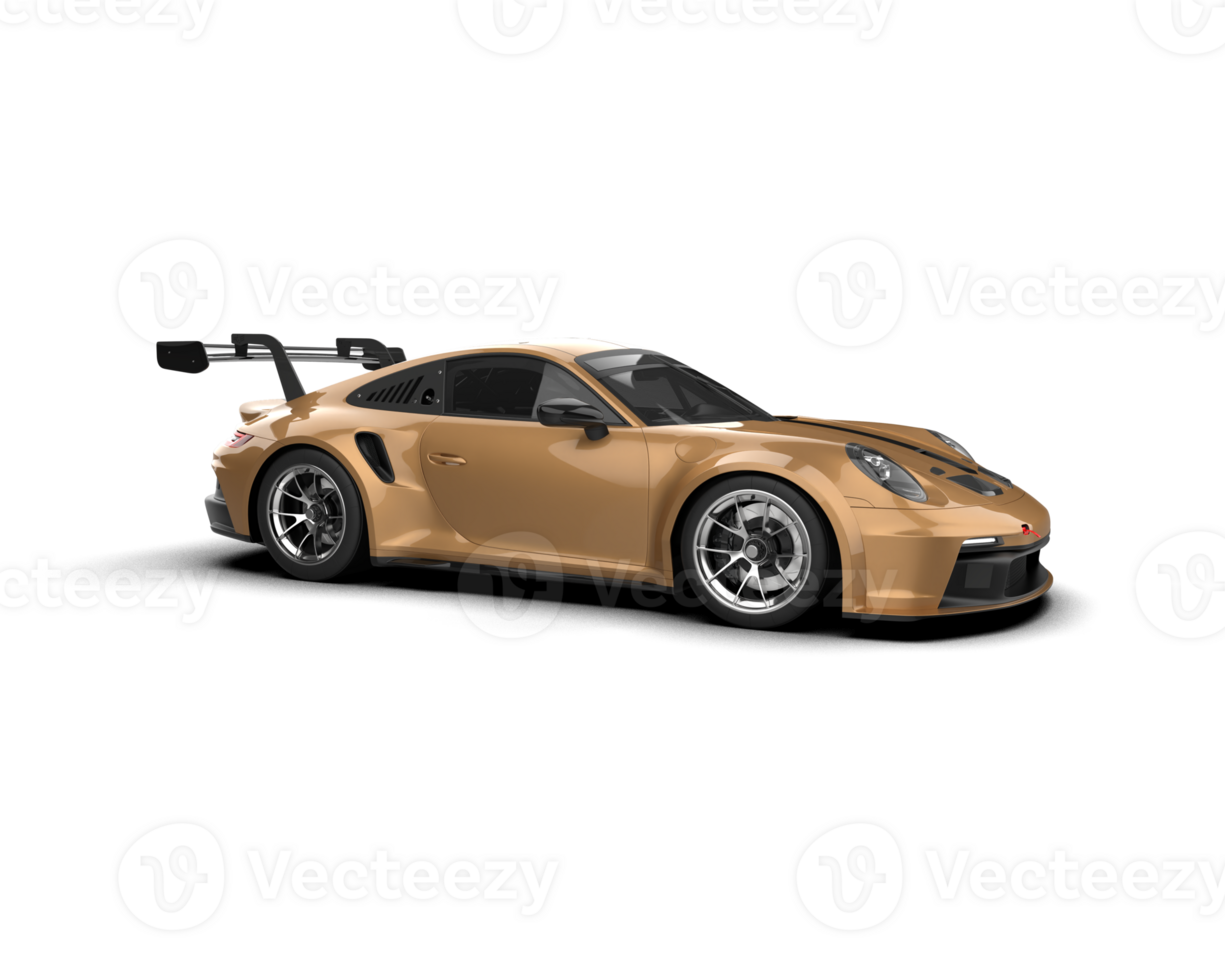Realistic sport car isolated on background. 3d rendering - illustration png