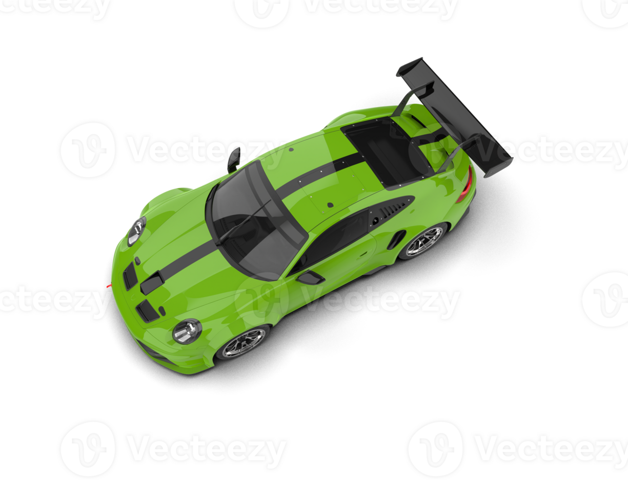 Realistic sport car isolated on background. 3d rendering - illustration png