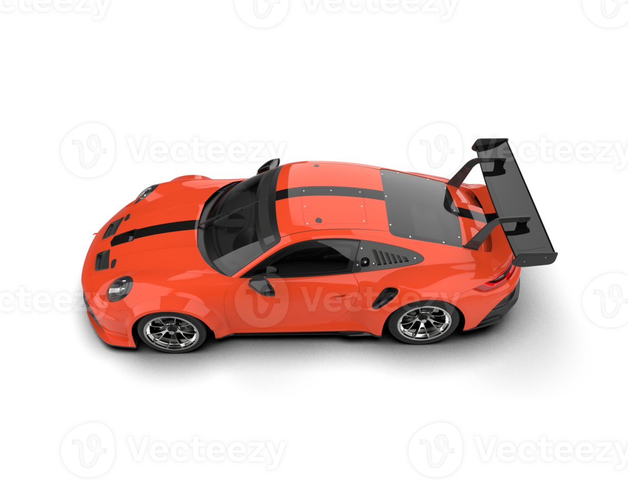 Realistic sport car isolated on background. 3d rendering - illustration png
