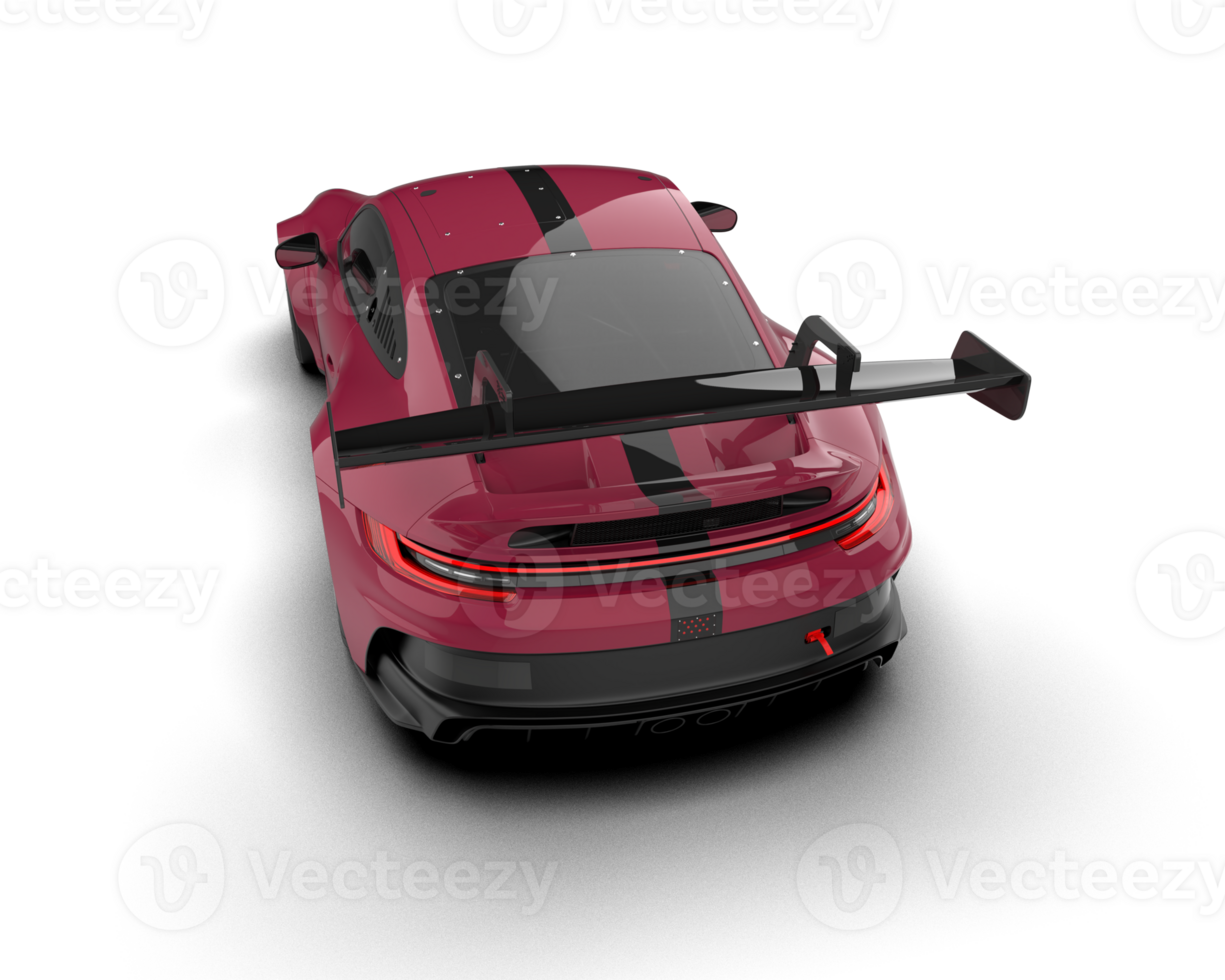Realistic sport car isolated on background. 3d rendering - illustration png