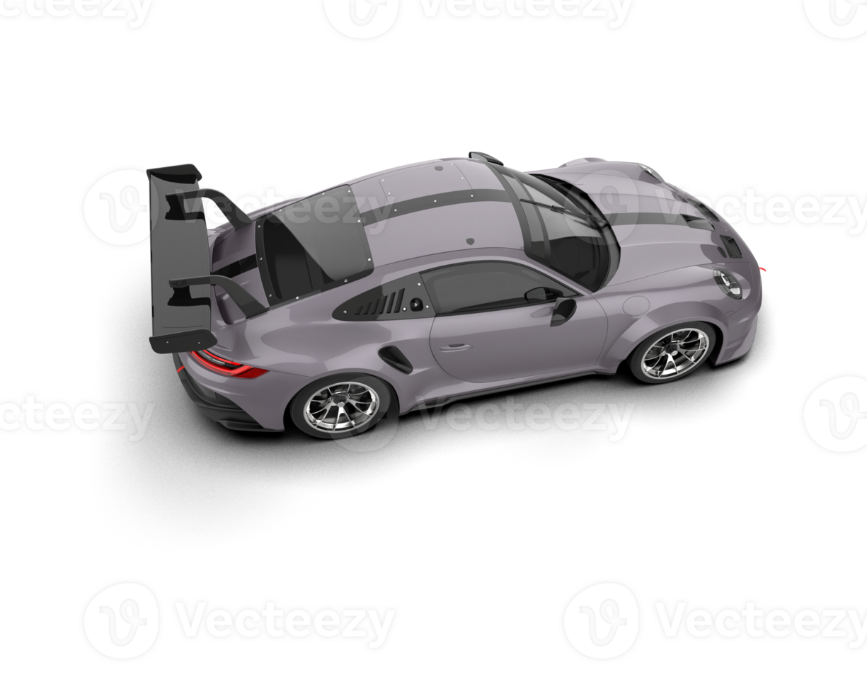 Realistic sport car isolated on background. 3d rendering - illustration png