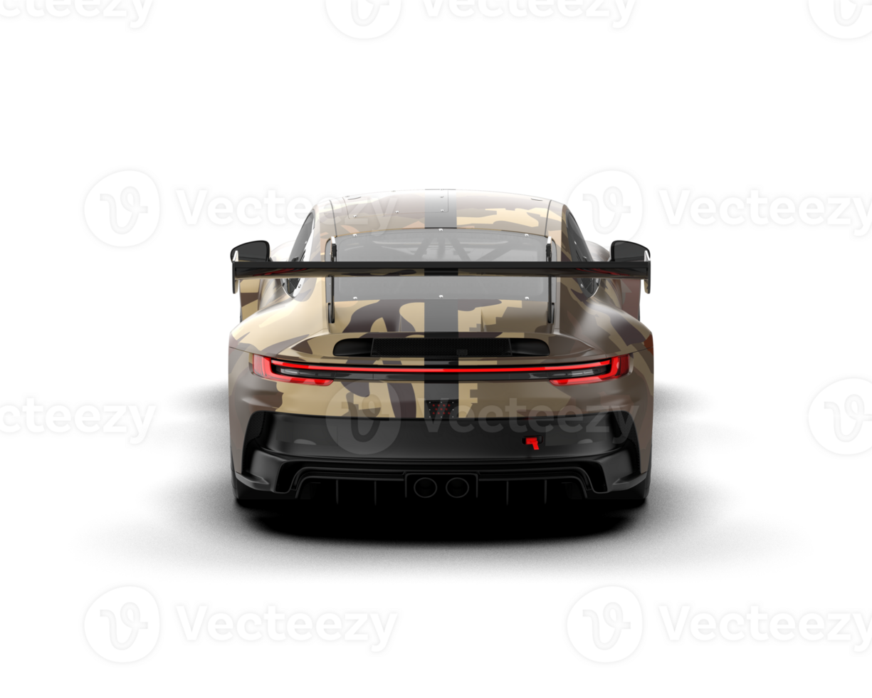 Realistic sport car isolated on background. 3d rendering - illustration png