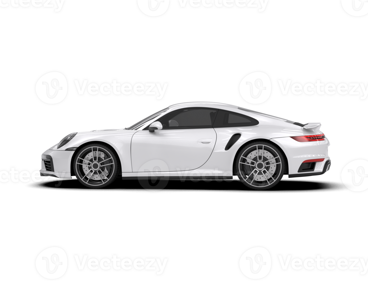 Realistic sport car isolated on background. 3d rendering - illustration png