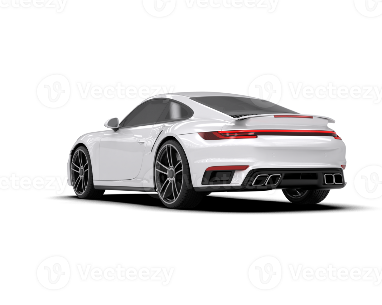 Realistic sport car isolated on background. 3d rendering - illustration png