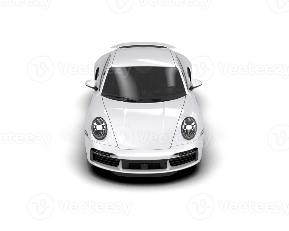 Realistic sport car isolated on background. 3d rendering - illustration png