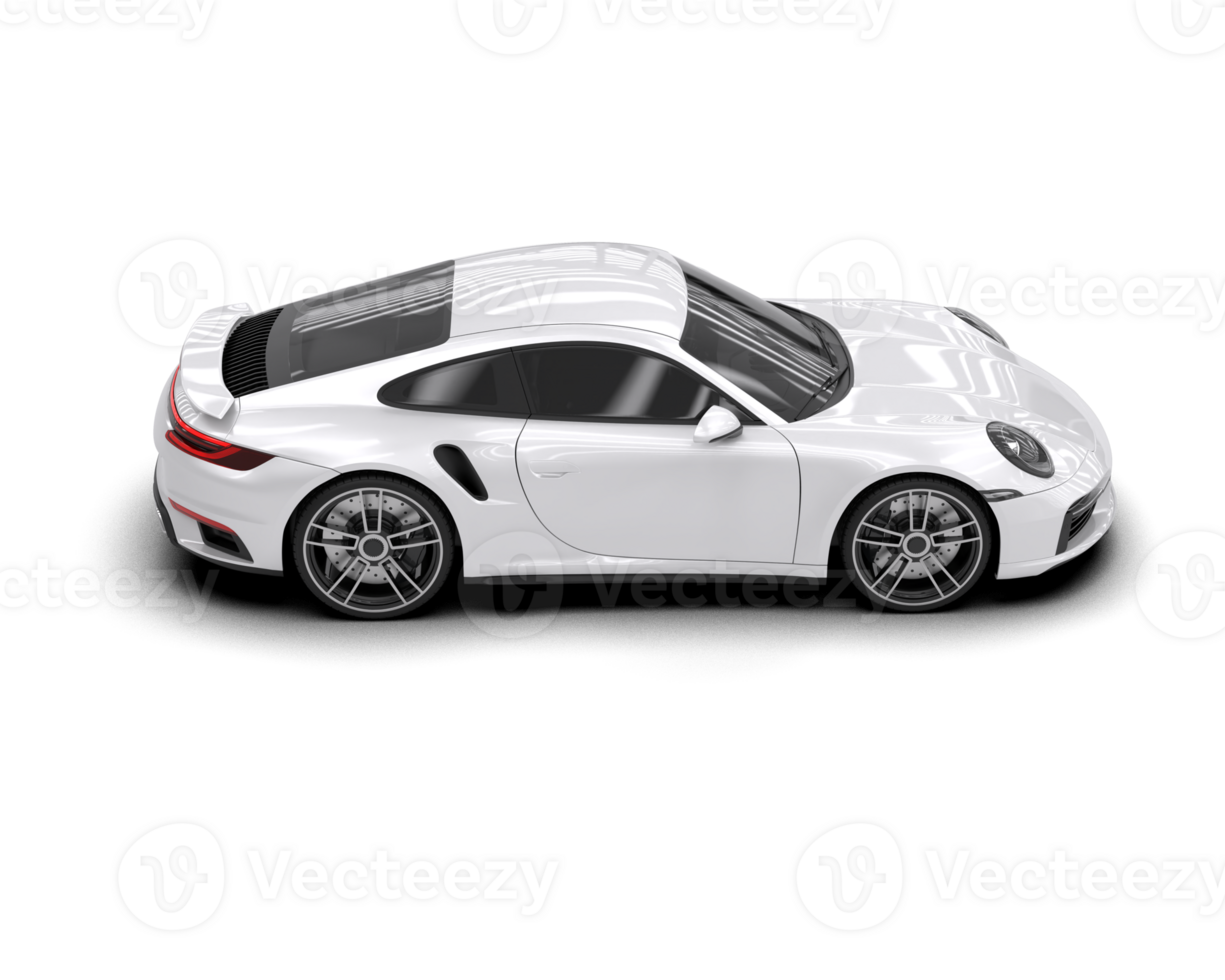 Realistic sport car isolated on background. 3d rendering - illustration png