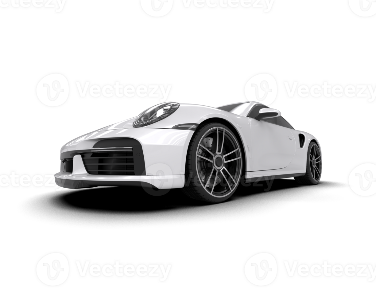 Realistic sport car isolated on background. 3d rendering - illustration png