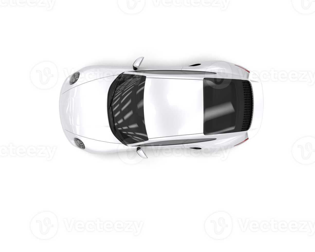 Realistic sport car isolated on background. 3d rendering - illustration png