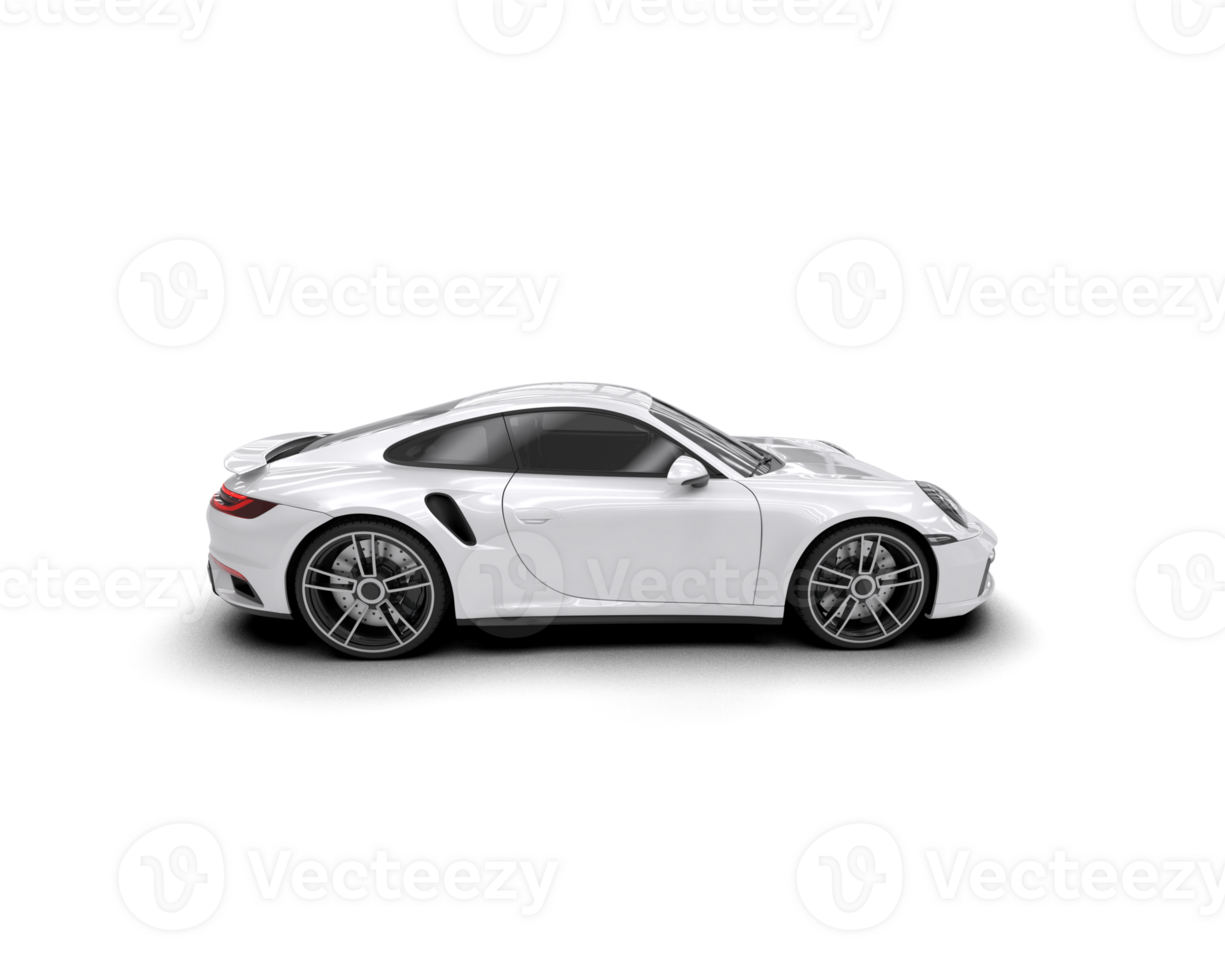 Realistic sport car isolated on background. 3d rendering - illustration png