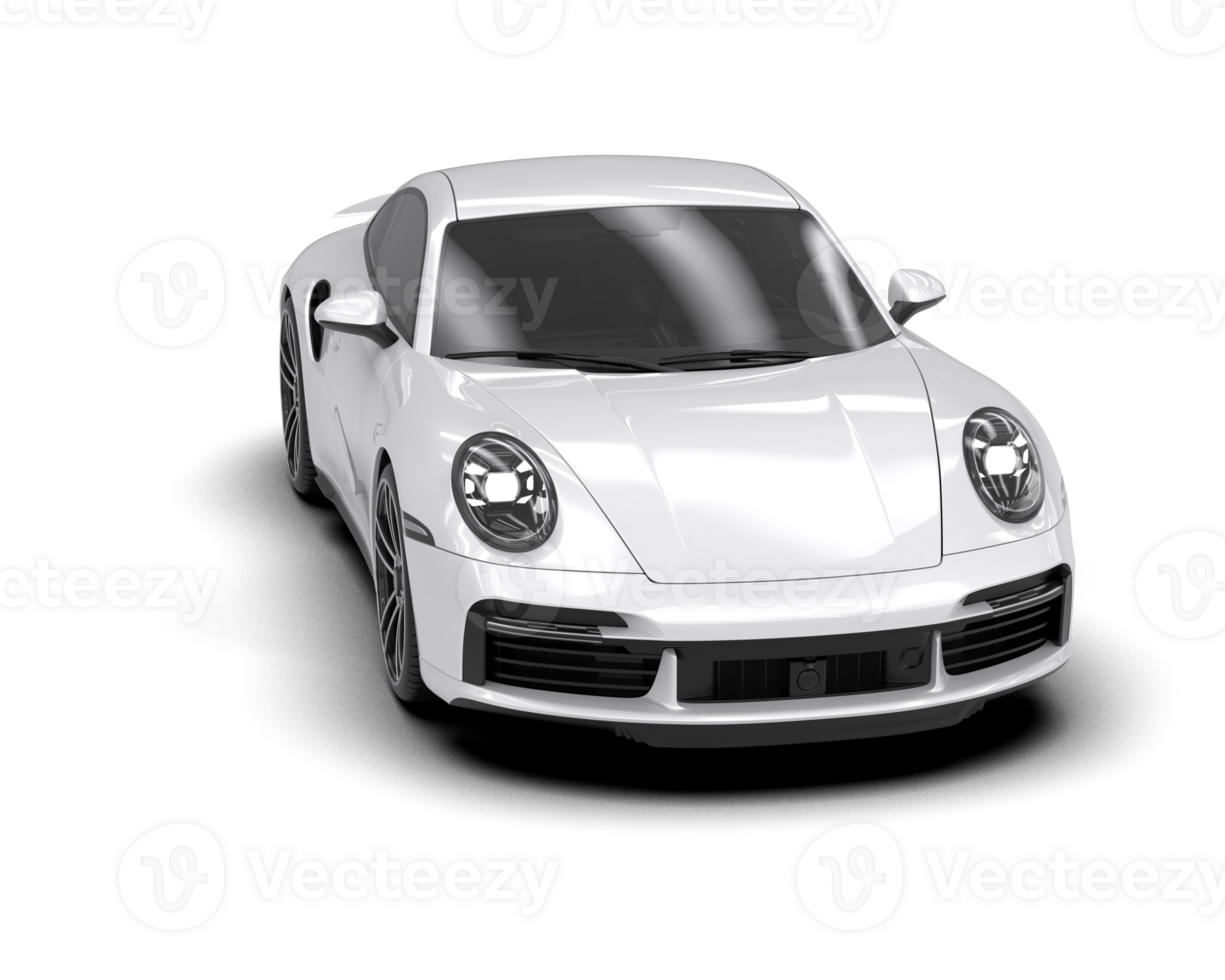 Realistic sport car isolated on background. 3d rendering - illustration png