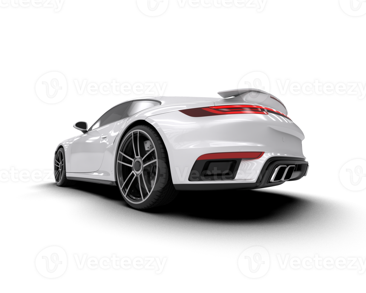 Realistic sport car isolated on background. 3d rendering - illustration png