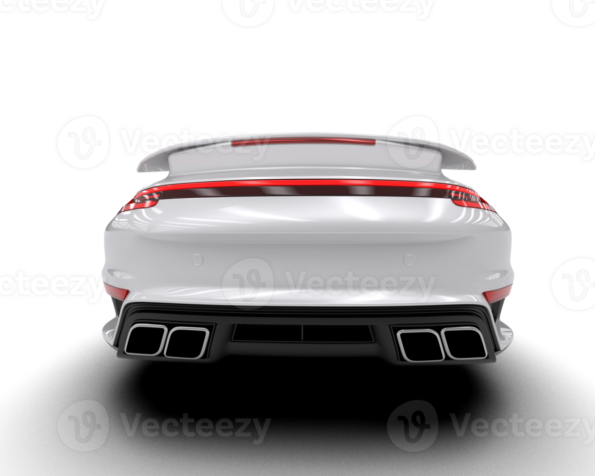 Realistic sport car isolated on background. 3d rendering - illustration png
