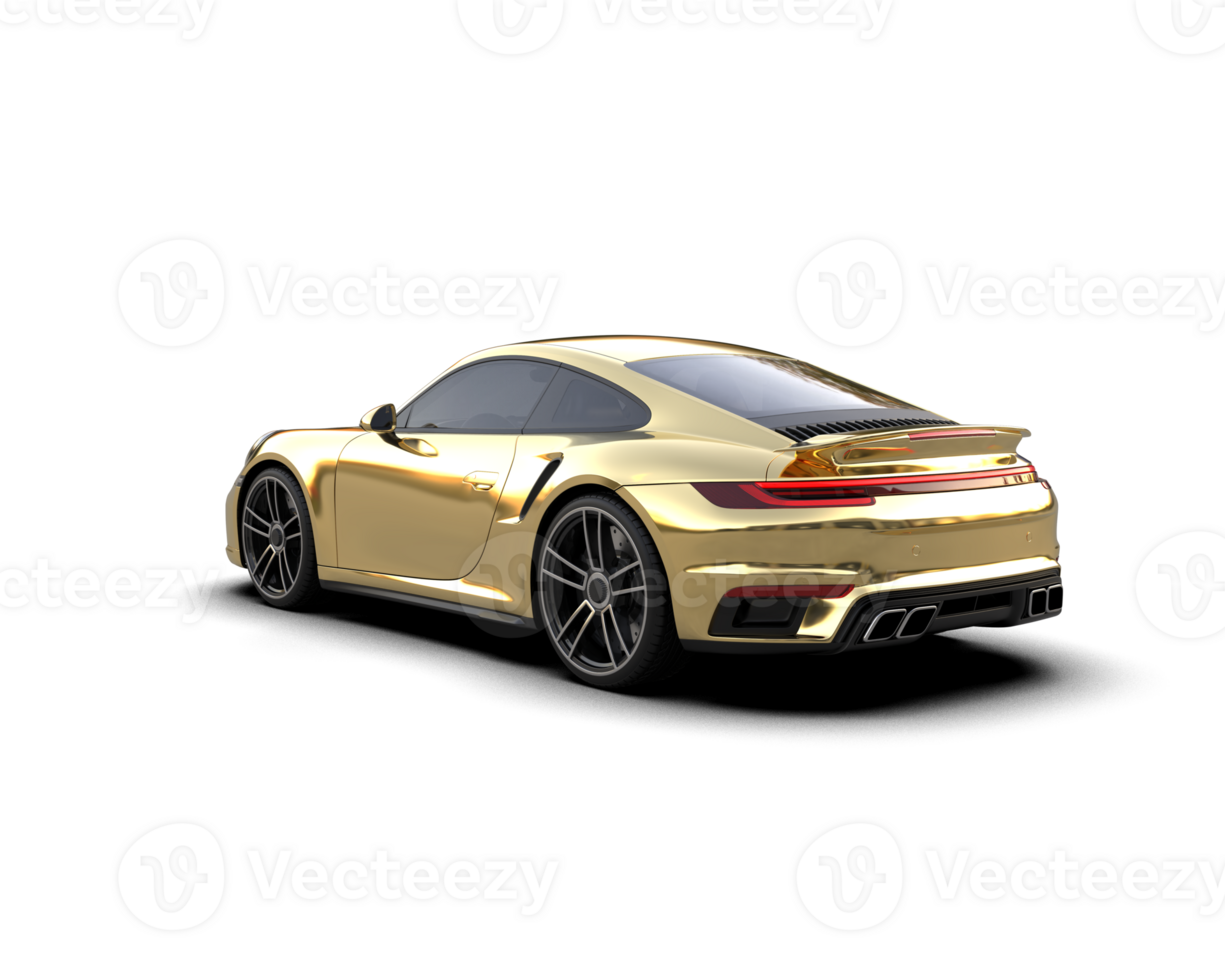Realistic sport car isolated on background. 3d rendering - illustration png