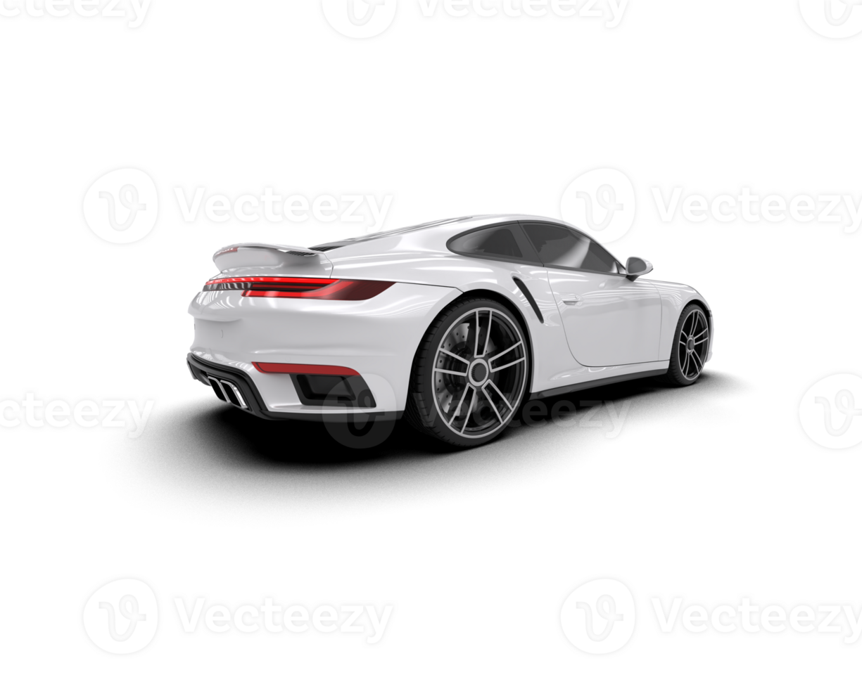 Realistic sport car isolated on background. 3d rendering - illustration png