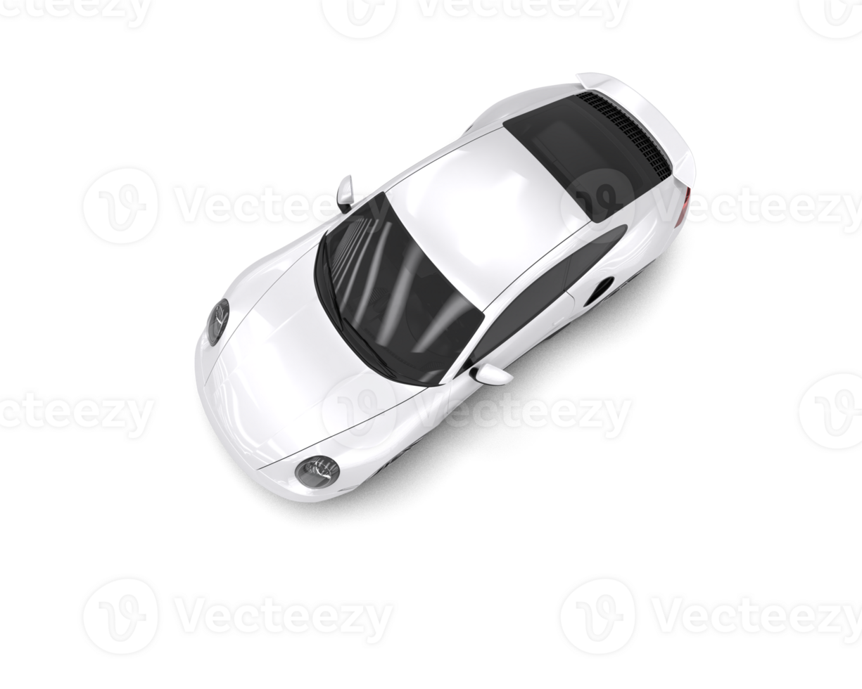 Realistic sport car isolated on background. 3d rendering - illustration png